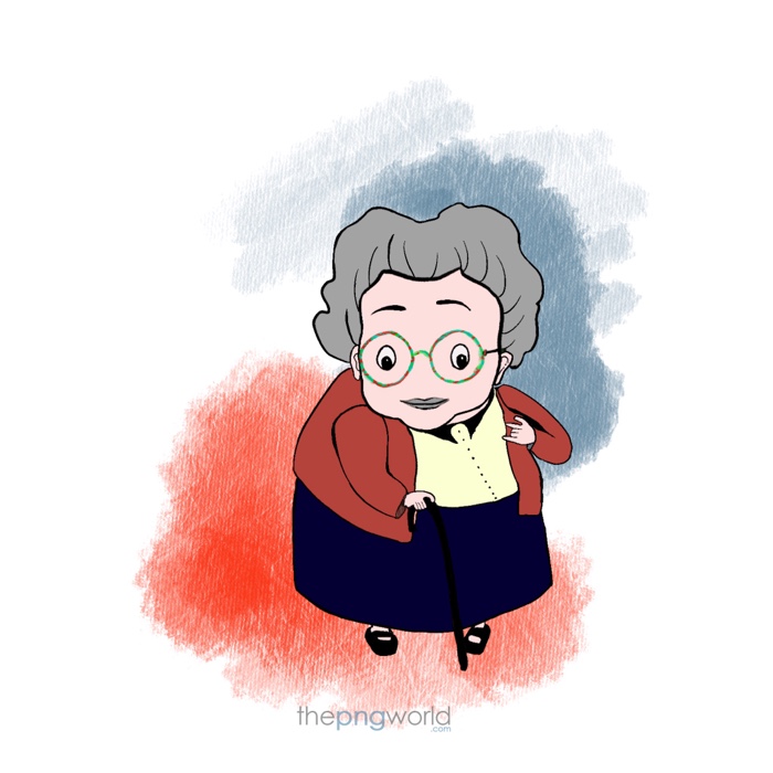 Old Granny Grandma,old granny, cute granny,cool granny,old woman, old people,Old lady,red granny,blue granny